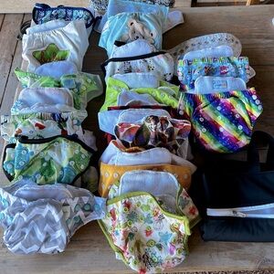 Girls cloth diaper bundle